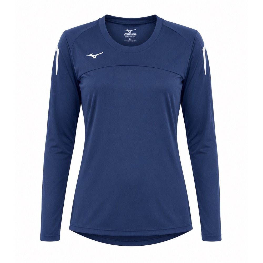 Mizuno Volleyball Long Sleeve Shirt NWT Navy Blue XL performance jersey athletic